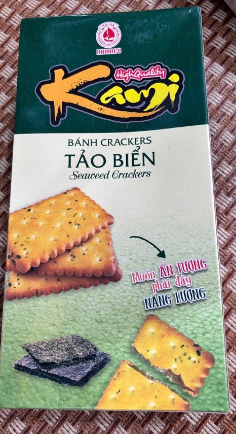 Bánh Crackers tảo biển Kami 230g